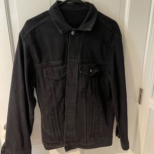 Over sized Brandy Melville black denim jacket. OS